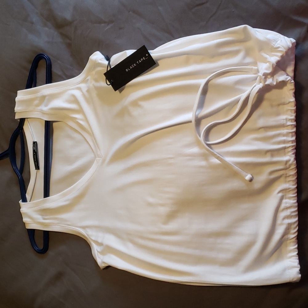 NWT black tape tank